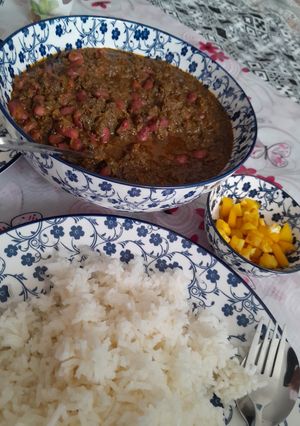 عکسی از دستور قورمه سبزی 😋😋