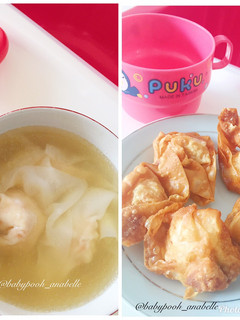 Foto resep Pangsit Kuah (Wonton) & Pangsit Goreng (MPASI 1y+)