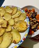 Patate al microonde + insalata di ceci, cavolo rosso e carote 🥔🥗👩🏼‍🌾