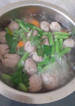 Foto resep Sop bakso telur puyuh