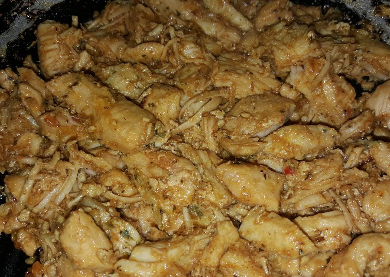 Fajitas de pechugas de pollo con miel y BBQ