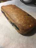Bizcocho de plátano y arándanos (Banana bread)