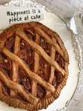 Crostata con farina di castagne, miele e noci pecan