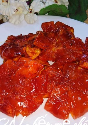 Hình của món Mứt chanh dây.