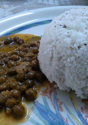 A picture of Kadala curry/Bengal gram curry.