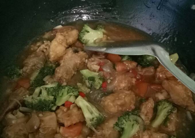 Ayam Brokoli Saus Tiram