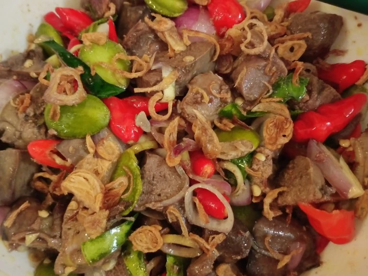 Recipe Hati Ampela Pete Sambal Matah the Perfect Really delicious