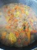 Sopa de vegetales sin carne