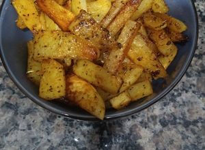 Una foto de Papas fritas al horno
