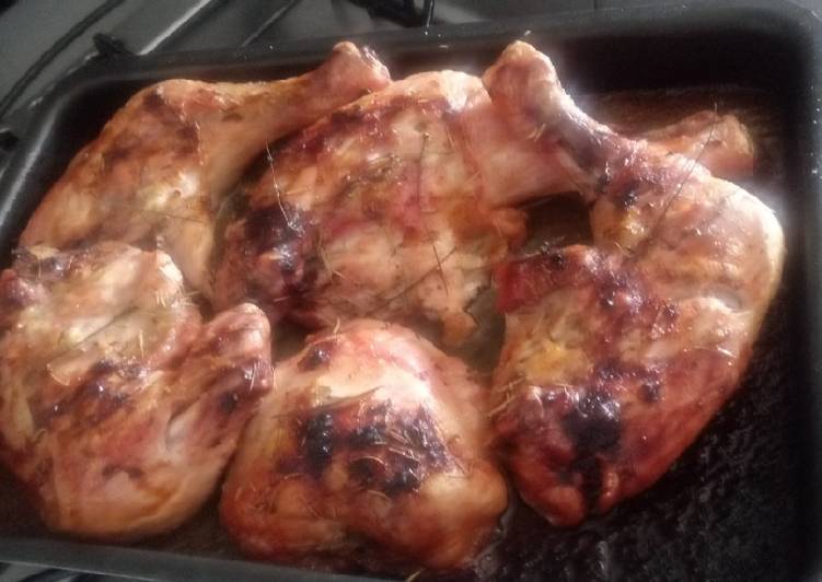 Frango assado de domingo - Tudogosreceitas