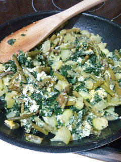 Una foto de Revuelto de verduras