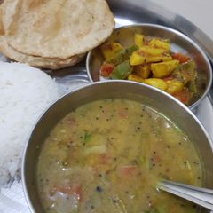 A picture of Dal chawal.