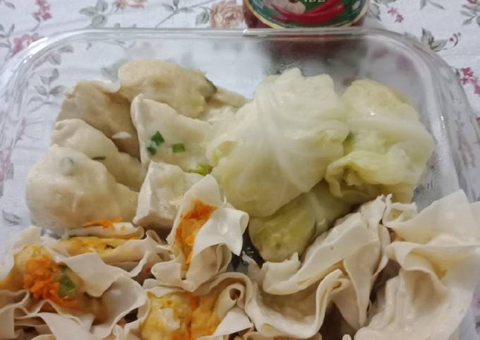 Resep Siomay tanpa bumbu kacang Anti Gagal