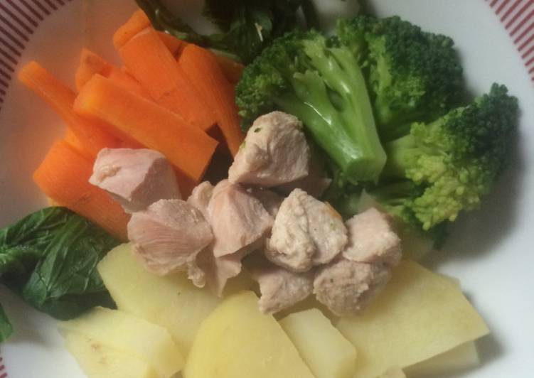 Resep: Mpasi 7 bulan (kentang, ayam) yang Lezat