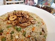 A picture of fried rice with cloves