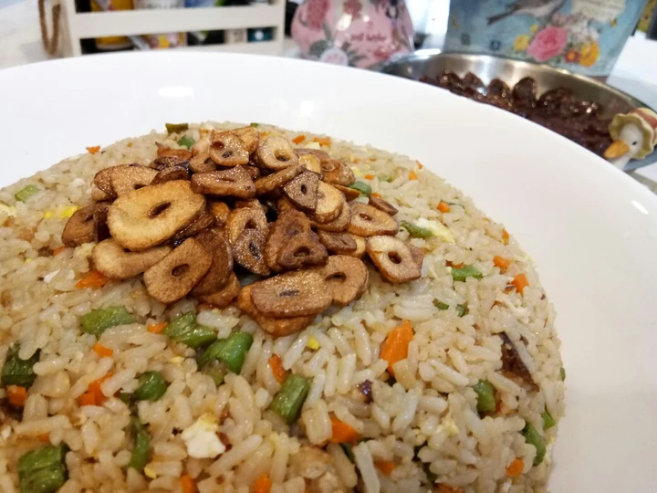 Easy Way Make Recipe Garlic Fried Rice that is Really Delicious, Really Delicious}