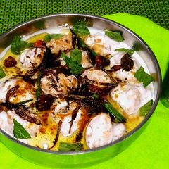 A picture of Baghari dahi phulkiyan.
