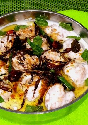 A picture of Baghari dahi phulkiyan.