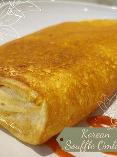 Foto resep Korean Souffle Omlette (Telur Dadar Lembut Ala Korea)