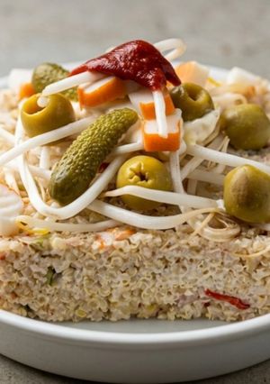 Una foto de Tartar de Quinoa y Mayonesa