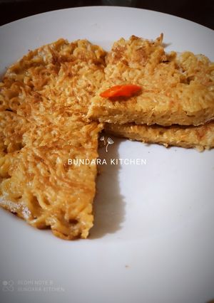 Foto resep Indomie Omlet (Pizza Mie)