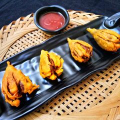 Baby Eggplant Pakoda A picture of Baby Eggplant Pakoda.
