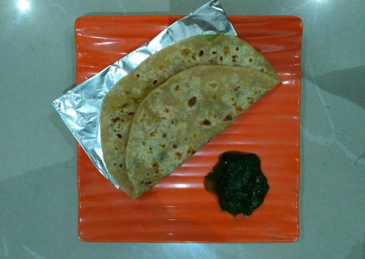 Simple Way to Prepare Super Quick Homemade Stuffed chana fry daal paratha