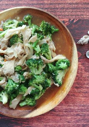 Foto resep Cah Brokoli Jamur Tiram