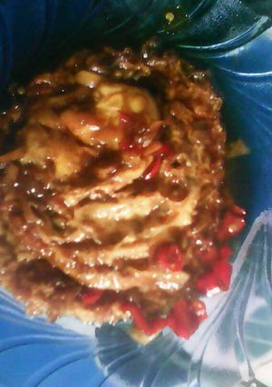 Foto resep telur ceplok kecap manis pedas