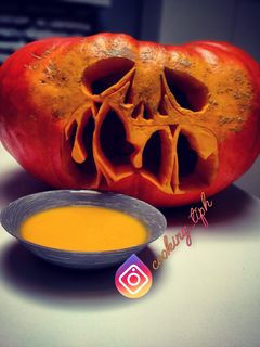 Une photo de Soupe à la citrouille et au chèvre