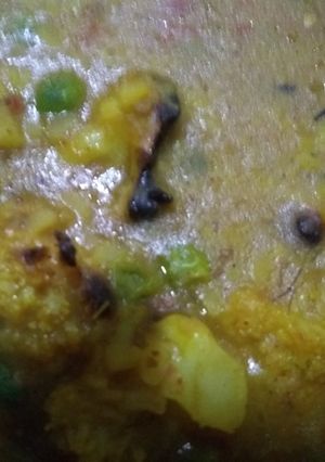 A picture of Mix vegetable dal.