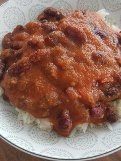 Une photo de Rajma (haricots rouge à l'indienne)
