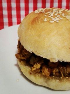 Foto resep Burger isi tumis ayam