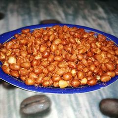 A picture of Fried peanuts#easy snacks.