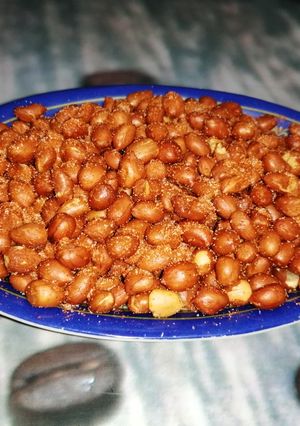 A picture of Fried peanuts#easy snacks.