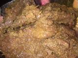 Gepuk basah /Empal basah daging sapi bumbu lengkuas