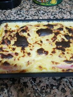 Una foto de Puerros gratinados