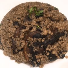 A picture of Mushroom and Garlic Couscous.
