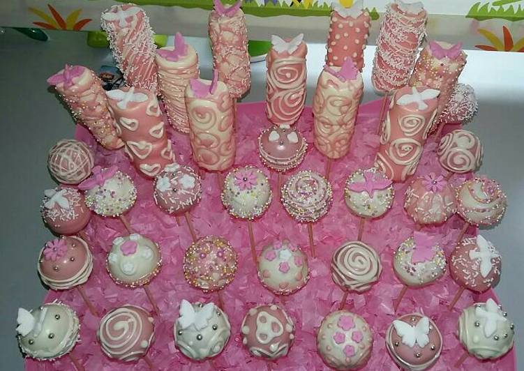 Cakepops decorados para Comunión