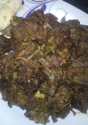 A picture of Mutton tandoori roast.