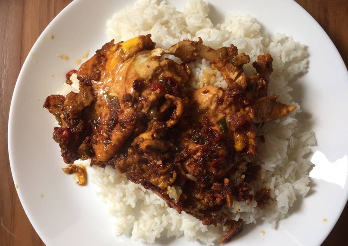 Nasi telor ceplok kecap