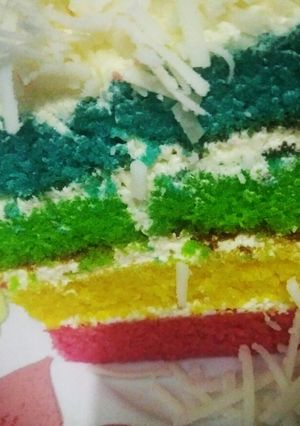 Foto resep Rainbow Cake kukus