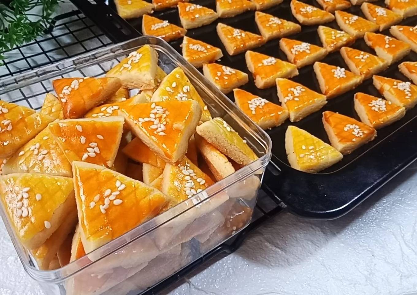 Cara membuat kue kering lupi wijen