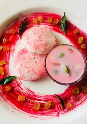 A picture of Gulab Ras malai.