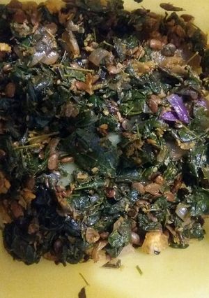 A picture of Drumsticks leaves palya.