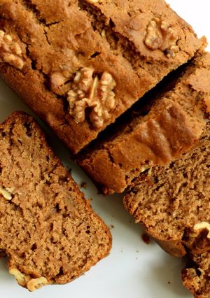 A picture of Eggless Apple-Cinnamon Bread/ Tea cake:.