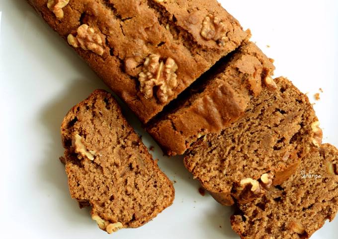 How to Prepare Favorite Eggless Apple-Cinnamon Bread/ Tea cake: