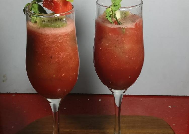 Step-by-Step Guide to Prepare Favorite Water melon and kiwi punch
