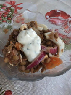 Lencsesaláta recept fotója