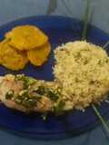 Filete de curvina rellena con huevas. Con 2 tipos de COCIMIENTO